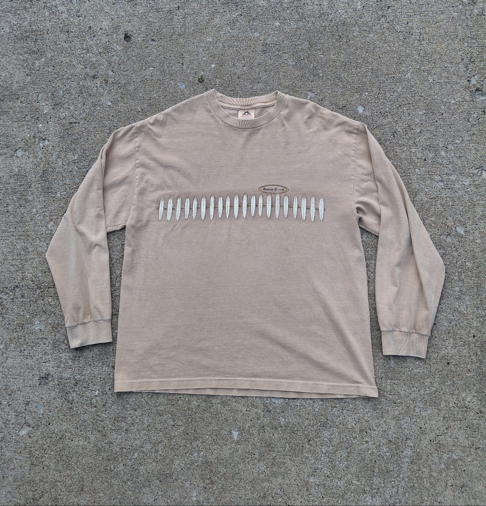 Vintage 90's XL Oversized Long-sleeved T-shirt Venice Beach